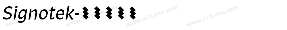 Signotek字体转换