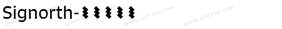 Signorth字体转换
