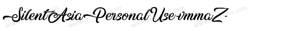 SilentAsiaPersonalUse-vmmaZ字体转换