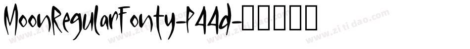 MoonRegularFonty-P44d字体转换