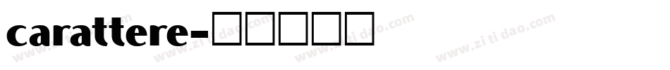 carattere字体转换