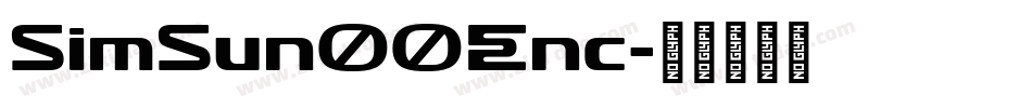 SimSunOOEnc字体转换