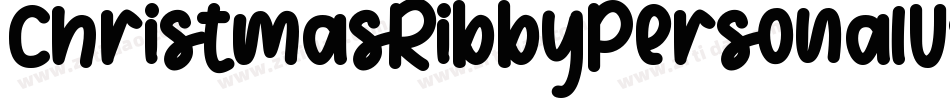 ChristmasRibbyPersonalUse-d99EK字体转换