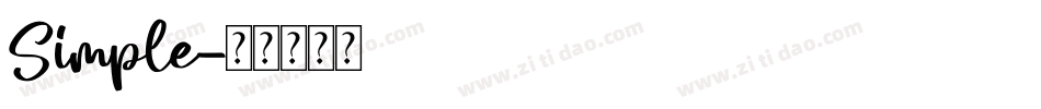 Simple字体转换
