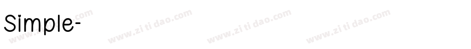 Simple字体转换