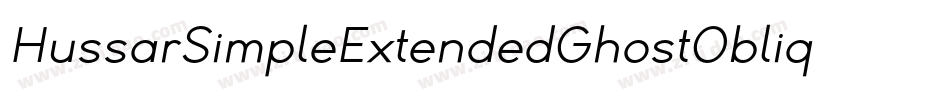 HussarSimpleExtendedGhostObliqueThree-8dWM字体转换
