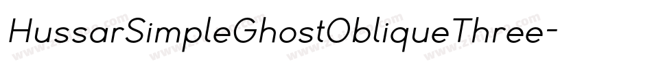 HussarSimpleGhostObliqueThree-vqVZ字体转换