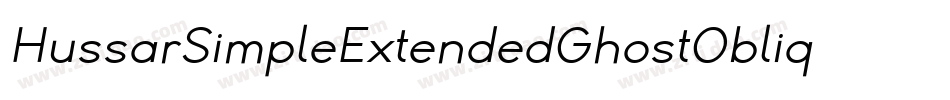 HussarSimpleExtendedGhostObliqueThree-8dWM字体转换