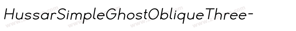 HussarSimpleGhostObliqueThree-vqVZ字体转换