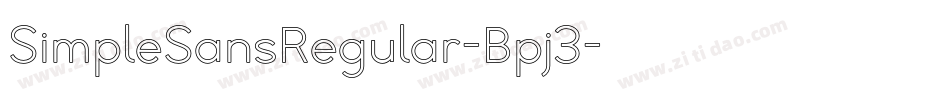 SimpleSansRegular-Bpj3字体转换