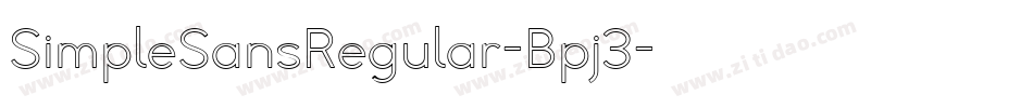 SimpleSansRegular-Bpj3字体转换