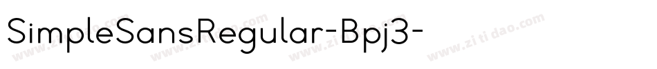 SimpleSansRegular-Bpj3字体转换