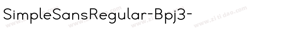 SimpleSansRegular-Bpj3字体转换