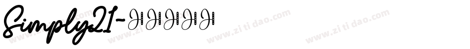 Simply21字体转换