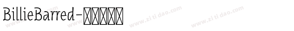 BillieBarred字体转换
