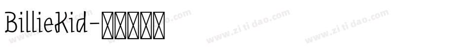 BillieKid字体转换