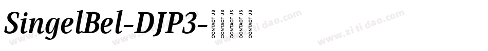 SingelBel-DJP3字体转换