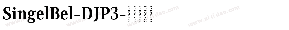 SingelBel-DJP3字体转换