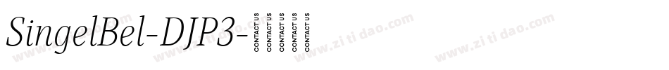 SingelBel-DJP3字体转换
