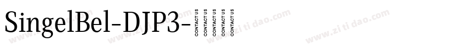 SingelBel-DJP3字体转换