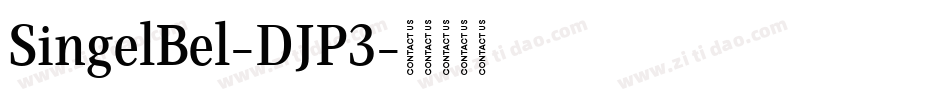 SingelBel-DJP3字体转换