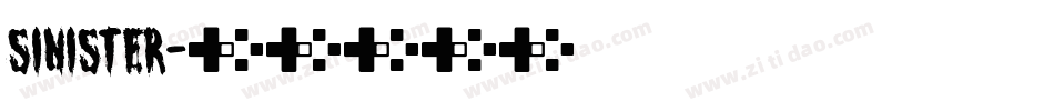 Sinister字体转换