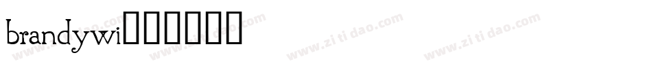brandywi字体转换