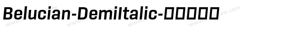 Belucian-DemiItalic字体转换