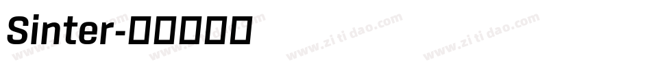 Sinter字体转换