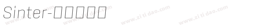 Sinter字体转换