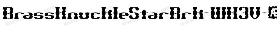 BrassKnuckleStarBrk-WK3V字体转换