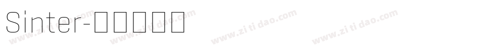 Sinter字体转换