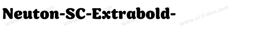 Neuton-SC-Extrabold字体转换