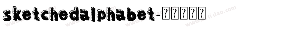 SketchedAlphabet字体转换