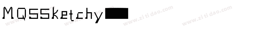 MQSSketchy字体转换