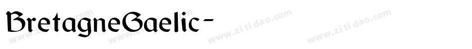 BretagneGaelic字体转换