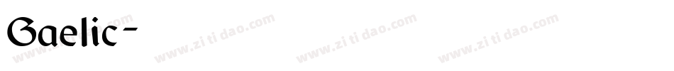Gaelic字体转换