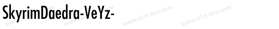 SkyrimDaedra-VeYz字体转换