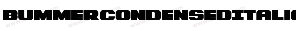 BummerCondensedItalic-RaxM字体转换