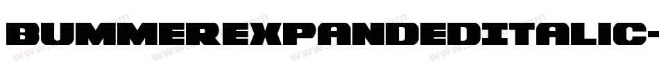 BummerExpandedItalic-8JVD字体转换