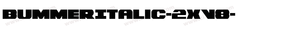 BummerItalic-2xV8字体转换
