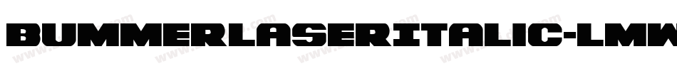 BummerLaserItalic-lmwy字体转换