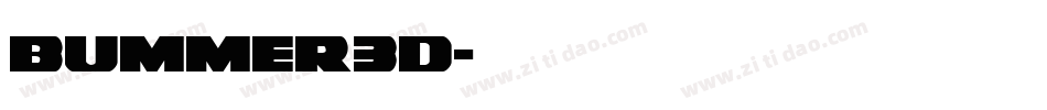 bummer3d字体转换