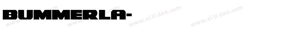 bummerla字体转换