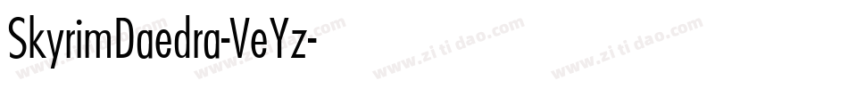 SkyrimDaedra-VeYz字体转换