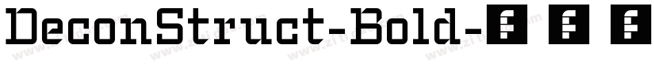 DeconStruct-Bold字体转换