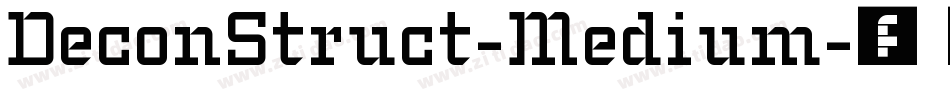 DeconStruct-Medium字体转换