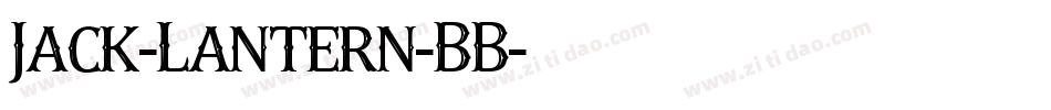Jack-Lantern-BB字体转换