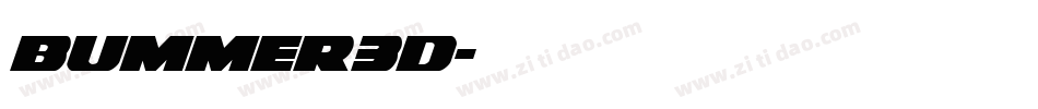 bummer3d字体转换