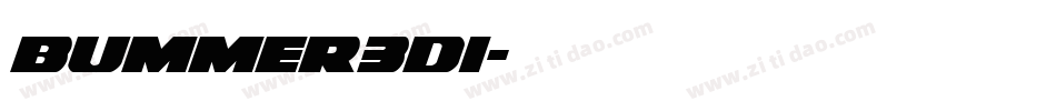 bummer3di字体转换